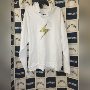 NFL LA Chargers Tie Dye Bolt White XXL Legends Global Collection Sweatshirt